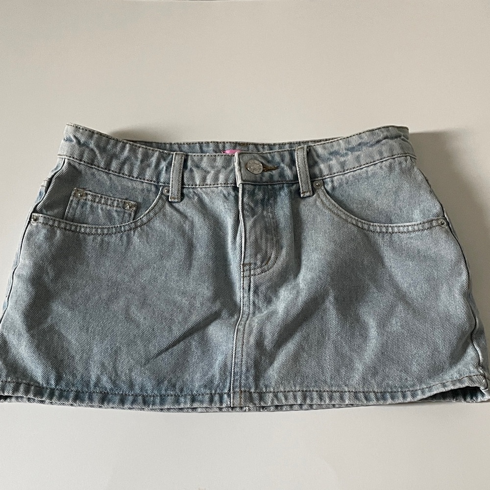 Edikted Mini Skirt Micro Jean Skirt